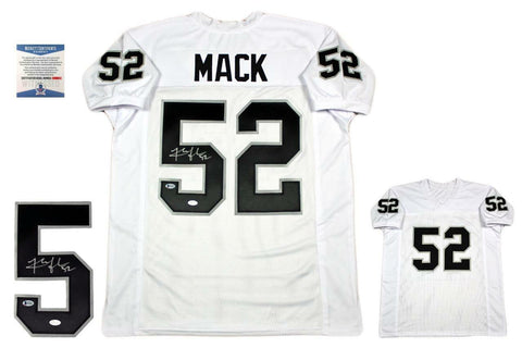 Khalil Mack Autographed SIGNED Custom Jersey - Beckett Authentic - White