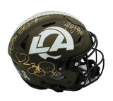 Multi-Player Signed Los Angeles Rams Speed Flex Authentic STS Helmet - 4 Sigs