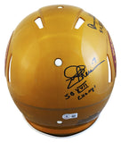 Washington SB QBs (3) Signed Flash Full Size Speed Proline Helmet BAS Witnessed