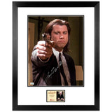 John Travolta Autographed Pulp Fiction Vincent Vega Hitman 11x14 Framed Photo