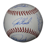 2009 New York Yankees Team Signed World Series Baseball 9 Sigs Steiner 33940