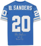 FRMD Barry Sanders Lions Signed Mitchell & Ness Jersey "HOF 04 & Lion King" Ins