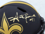 Alvin Kamara Autographed Saints Eclipse Full Size Helmet (Light) Beckett WJ58271