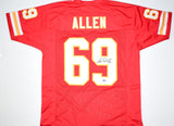 Jared Allen Autographed Red Pro Style Jersey- Beckett W Hologram *Black