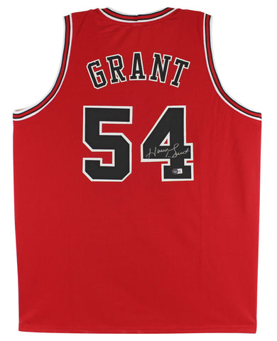 Horace Grant Authentic Signed Red Pro Style Jersey Autographed BAS Witnessed