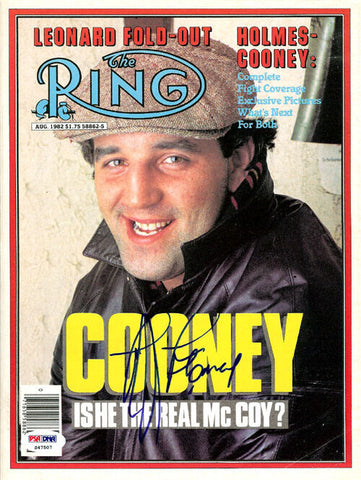 Gerry Cooney Autographed Signed The Ring Magazine Cover PSA/DNA #S47507
