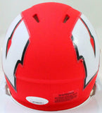 Derek Watt Signed Wisconsin Badgers AMP Speed Mini Helmet - JSA W Auth *White