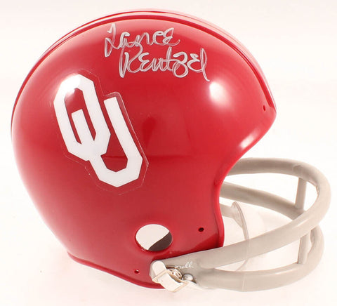 Lance Rentzel Signed Oklahoma Sooners Throwback Suspension Mini-Helmet (JSA COA)