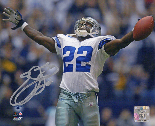 Emmitt Smith Signed Cowboys All-Time Rushing Record Celebration 8x10 Photo - SS
