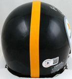 Chase Claypool Autographed Steelers Mini Helmet w/ Mapletron- Beckett W *Silver