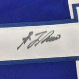 Framed Autographed/Signed Guy LaFleur 33x42 Montreal Red Hockey Jersey JSA COA