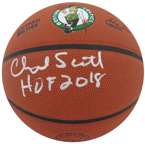 Charlie Scott Signed Wilson Boston Celtics NBA Basketball w/HOF 2018 - (SS COA)