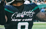 Elijah Moore Autographed NY Jets 16x20 FP Close Up Photo -Beckett W Hologram