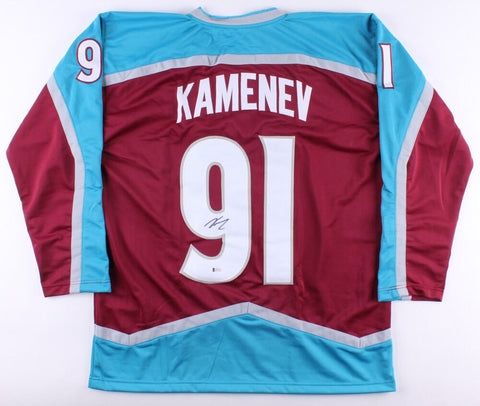 Vladislav Kamenev Signed Avalanche Jersey (Beckett)11th Overall pick 2011 Draft