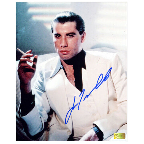 John Travolta Autographed Saturday Night Fever Tony Manero 8x10 Photo