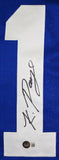 Kwity Paye Autographed Blue Pro Style Jersey *1- Beckett W Hologram *Black