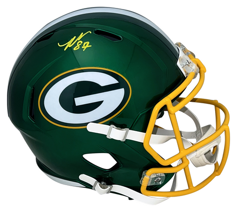 ROMEO DOUBS AUTOGRAPHED GREEN BAY PACKERS FLASH FULL SIZE HELMET BECKETT