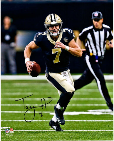 Taysom Hill New Orleans Saints Autographed 16" x 20" Running Photograph