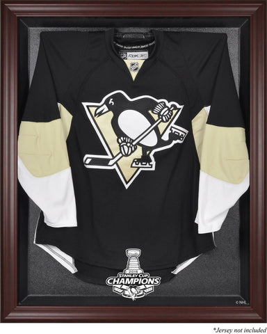 Pittsburgh Penguins 2016 Stanley Cup Champs Mahogany Framed Jersey Display Case