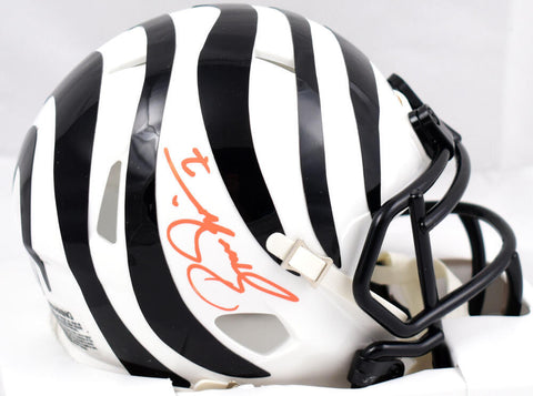 Boomer Esiason Signed Cincinnati Bengals ALT 22 Speed Mini Helmet-Beckett W Holo