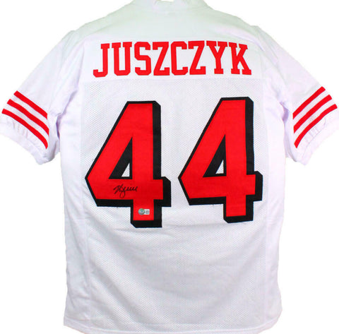 Kyle Juszczyk Signed White Color Rush Pro Style Jersey- Beckett W Hologram *Blk