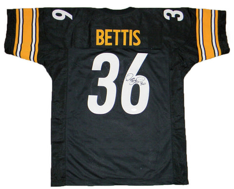 JEROME BETTIS SIGNED AUTOGRAPHED PITTSBURGH STEELERS #36 BLACK JERSEY JSA