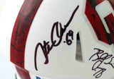 Sims, Owens, White Signed Sooners 'Bring the Wood' Mini Helmet - Beckett W Auth