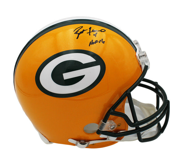 Brett Favre Signed Green Bay Packers Speed Authentic NFL Helmet - Inscription