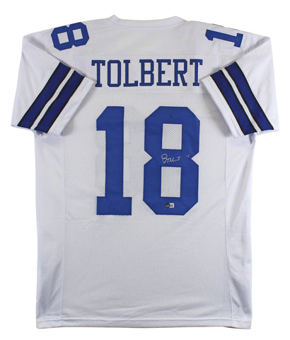 Jalen Tolbert Authentic Signed White Pro Style Jersey Autographed BAS Witnessed