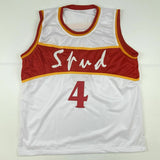 Autographed/Signed SPUD WEBB Atlanta White Basketball Jersey JSA COA Auto
