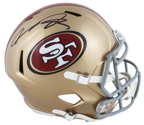 49ers Vernon Davis Authentic Signed Full Size Speed Rep Helmet BAS Witnessed