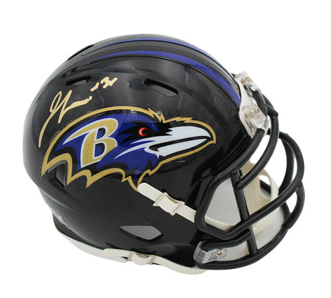 Jamal Lewis Signed Baltimore Ravens Speed NFL Mini Helmet