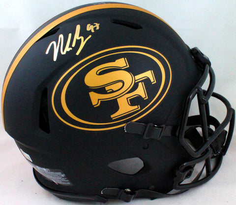 Nick Bosa Autographed San Francisco 49ers F/S Eclipse Speed Authentic Helmet - B