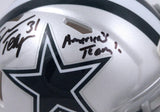 George Teague Autographed Dallas Cowboys Speed Mini Helmet w/Americas Team-Prova