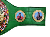 MIKE TYSON AUTOGRAPHED GREEN WBC WORLD CHAMPIONSHIP BELT BECKETT WITNESS 210830