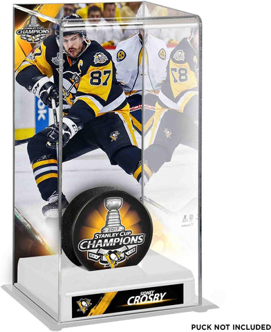 Sidney Crosby Penguins 2017 Stanley Cup Champs Tall Hockey Puck Case