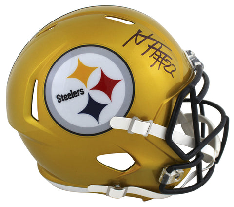 Steelers Najee Harris Signed Flash Full Size Speed Rep Helmet Fanatics COA