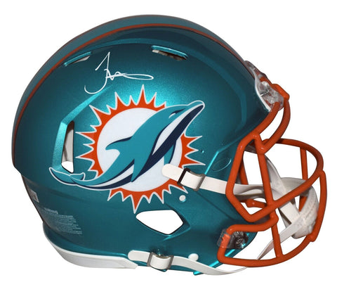 TYREEK HILL SIGNED MIAMI DOLPHINS FLASH FULL SIZE AUTHENTIC SPEED HELMET BECKETT