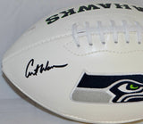 Curt Warner Autographed Seattle Seahawks Logo Football with ROH and JSA W Auth
