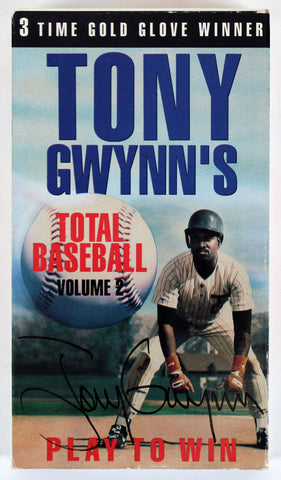 Padres Tony Gwynn Signed Play To Win Total Baseball Volume 2 VHS Tape BAS