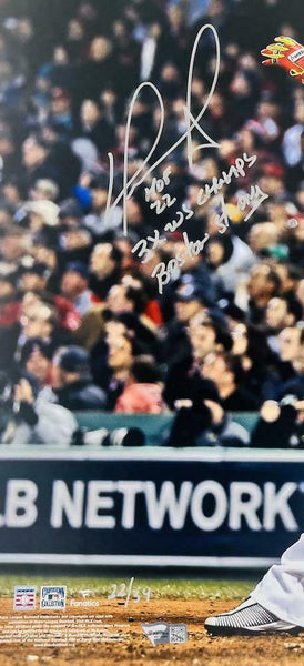DAVID ORTIZ Boston Red Sox Autographed 16 x 20 Swinging