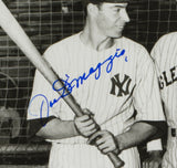 Joe DiMaggio Bob Feller Signed Framed 8x10 New York Yankees Photo BAS LOA A21662
