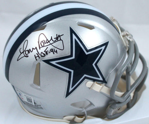 Tony Dorsett Autographed Dallas Cowboys Speed Mini Helmet w/HOF-Beckett W Holo