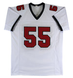 Derrick Brooks Authentic Signed White Pro Style Jersey Autographed BAS Witnessed