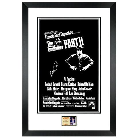 Al Pacino Autographed The Godfather: Part II 16x24 Framed Movie Poster