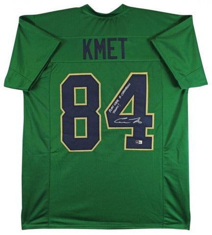 Cole Kmet Signed Notre Dame Fighting Irish Jersey (Beckett) Chicago Bears T End