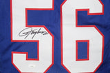 Lawrence Taylor Autographed/Signed Pro Style Blue XL Jersey Beckett 36320