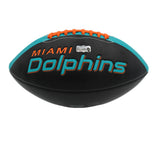 Ricky Williams Signed Miami Dolphins Embroidered Black Football w- "Puff Puff Ru
