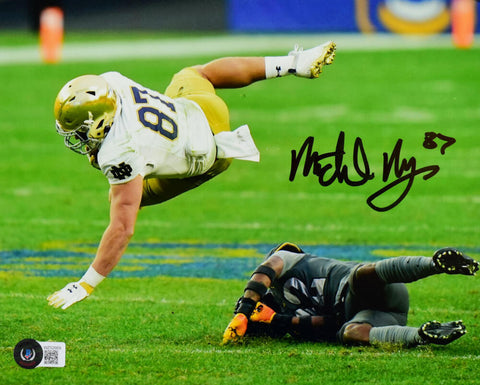 Michael Mayer Autographed Notre Dame 8X10 Tackled Photo- Beckett W Hologram