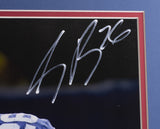 Saquon Barkley Signed Framed 16x20 New York Giants Intensity Photo Panini